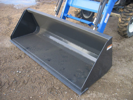 material bucket compact tractor