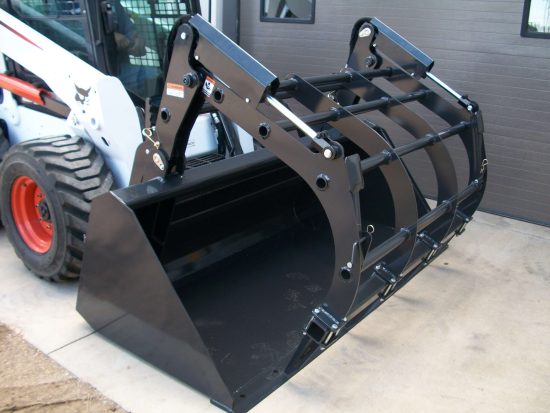 attached bale grapple