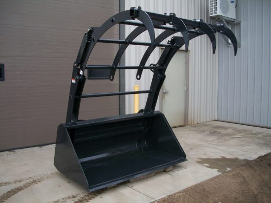 bale grapple with removable clam